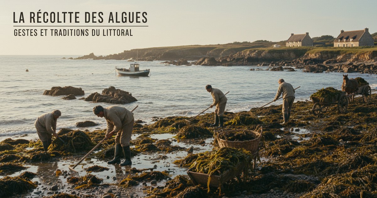 La récolte des algues : gestes et traditions du littoral