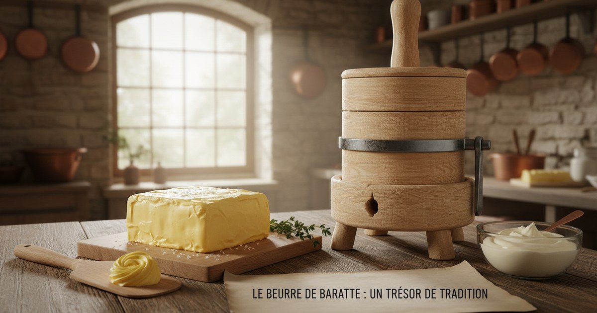 Le beurre de baratte : un trésor de tradition