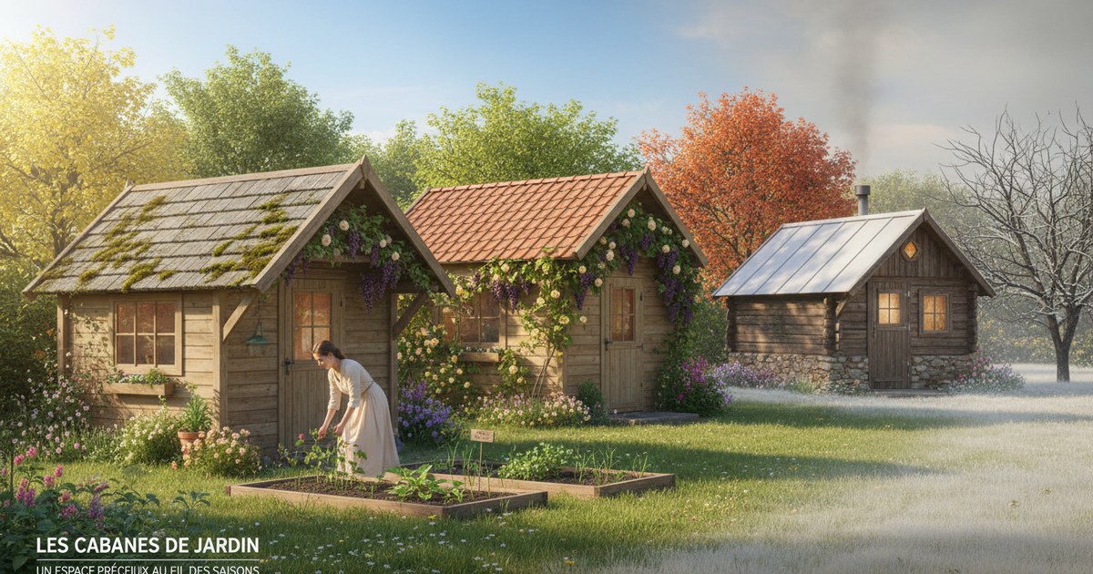 Les cabanes de jardin : un espace précieux au fil des saisons