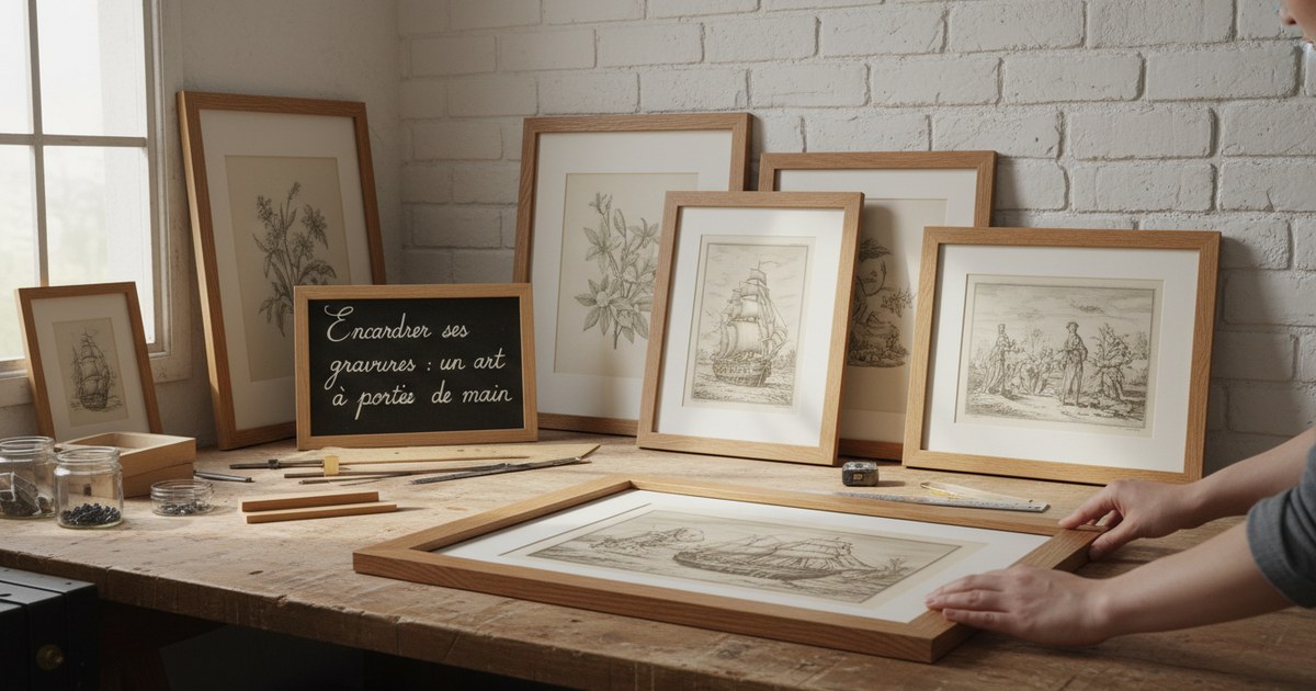 Encadrer ses gravures : un art à portée de main