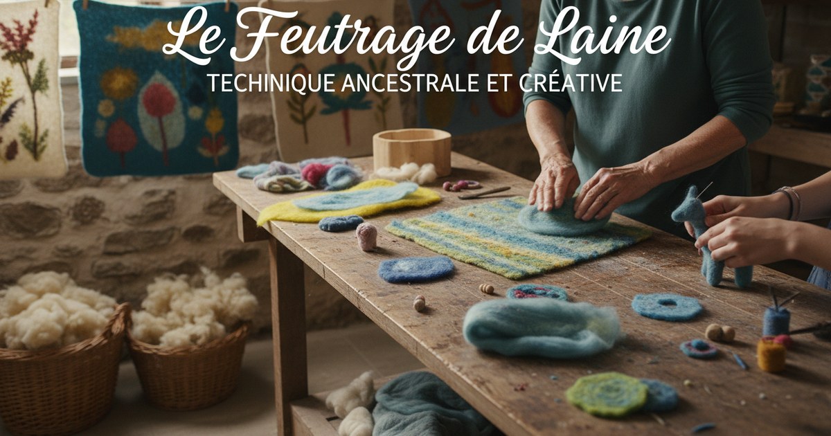 Le feutrage de laine : technique ancestrale et créative