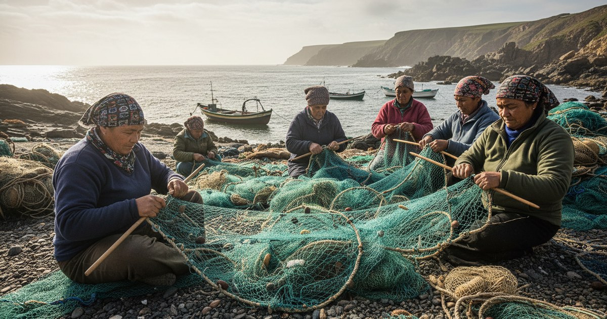 L’art du ramendage : redonner vie aux filets de pêche