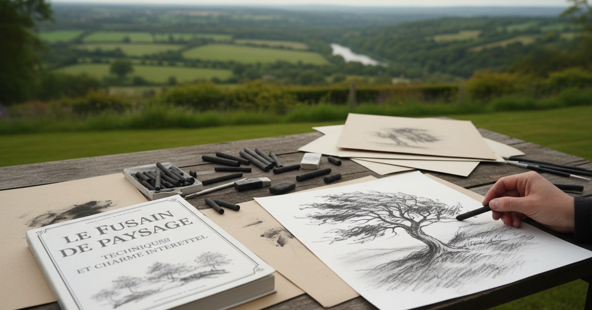 Le fusain de paysage : techniques et charme intemporel